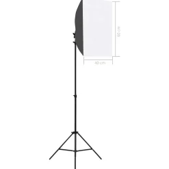 Best FinePRICE Valokuvastudiosarja 3 softbox-valoilla ja taustakankaalla