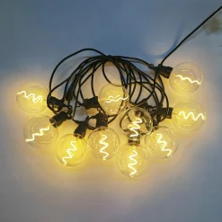 Clearance Home4you Valosarja TWIST 10 LED-polttimoa/4,5 m, lämmin valkoinen valo