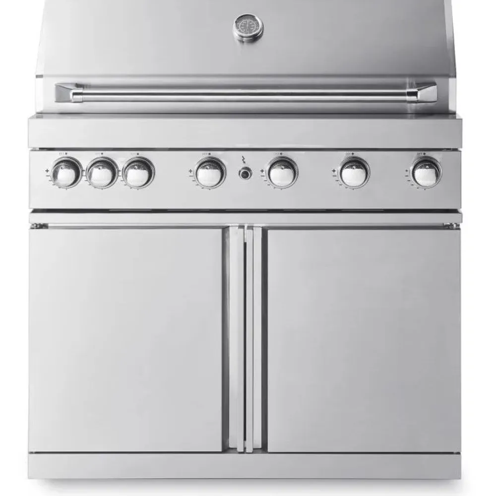 Sale Myoutdoorkitchen Vapaasti seisova kaasugrilli Classic Line Stainless, 6 poltinta ja infrapunalämpö, rst