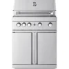 New Myoutdoorkitchen Vapaasti seisova kaasugrilli 4 poltinta ja infrapunalämmitin Stainless Collection