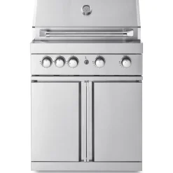 New Myoutdoorkitchen Vapaasti seisova kaasugrilli 4 poltinta ja infrapunalämmitin Stainless Collection