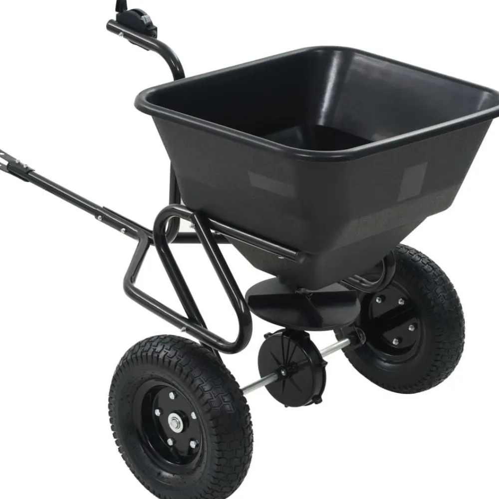 Clearance FinePRICE Vedettävä suolan levitin pvc ja teräs 125x74x79 cm 45 l