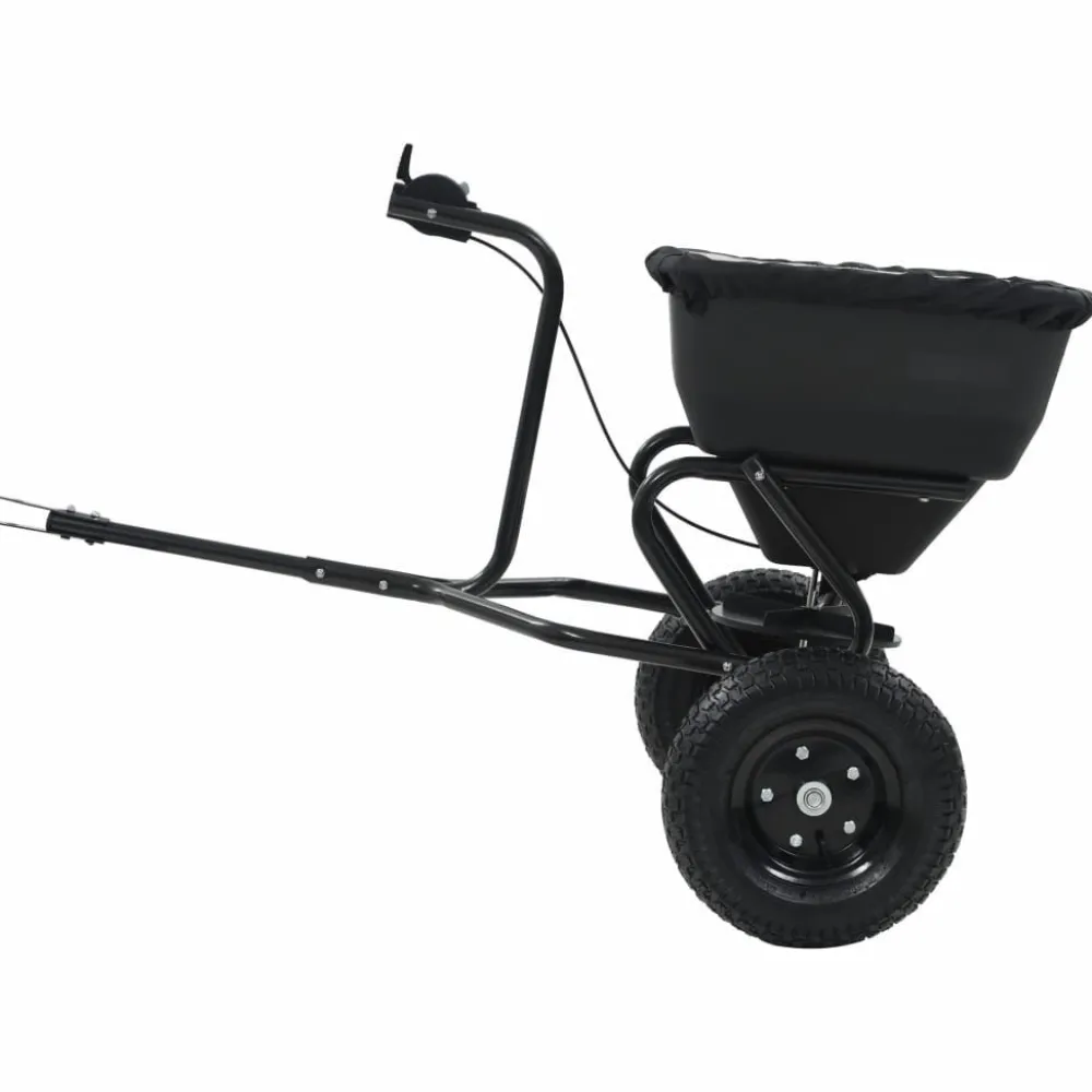 Clearance FinePRICE Vedettävä suolan levitin pvc ja teräs 125x74x79 cm 45 l