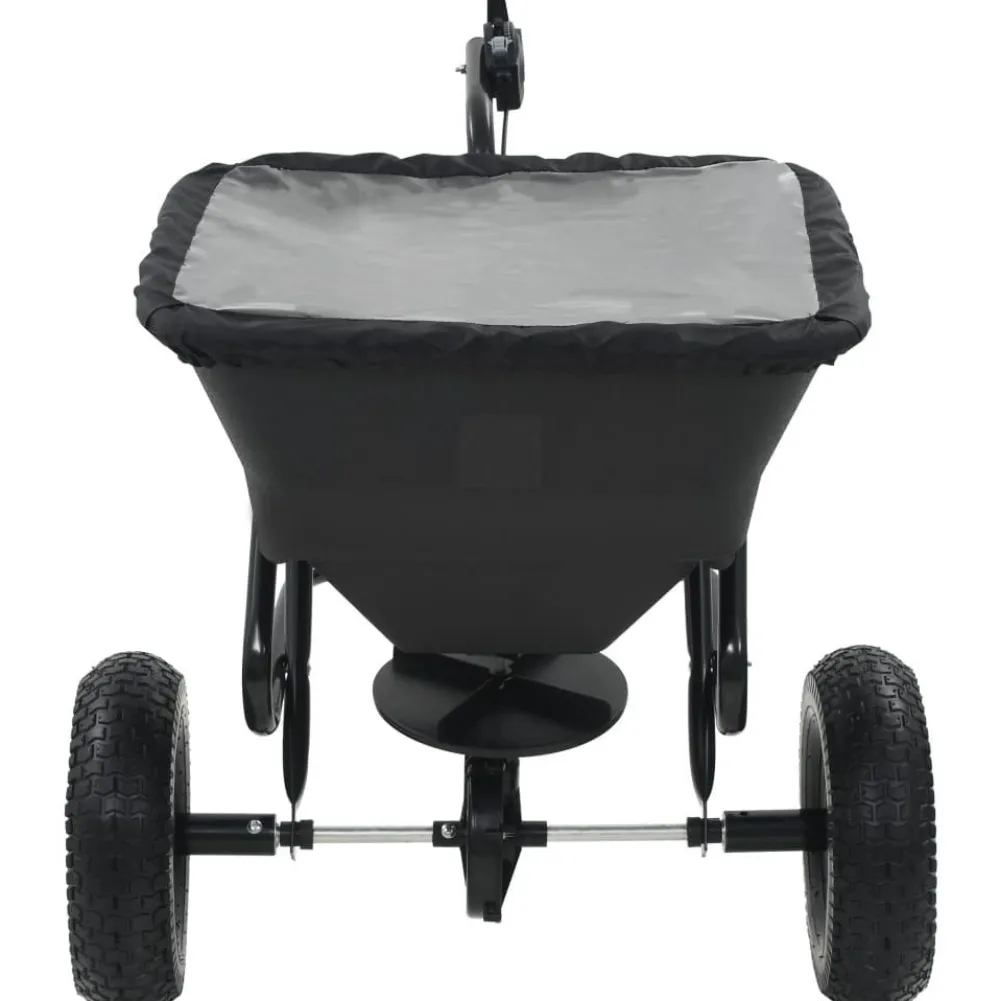 Clearance FinePRICE Vedettävä suolan levitin pvc ja teräs 125x74x79 cm 45 l