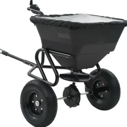 Clearance FinePRICE Vedettävä suolan levitin pvc ja teräs 125x74x79 cm 45 l