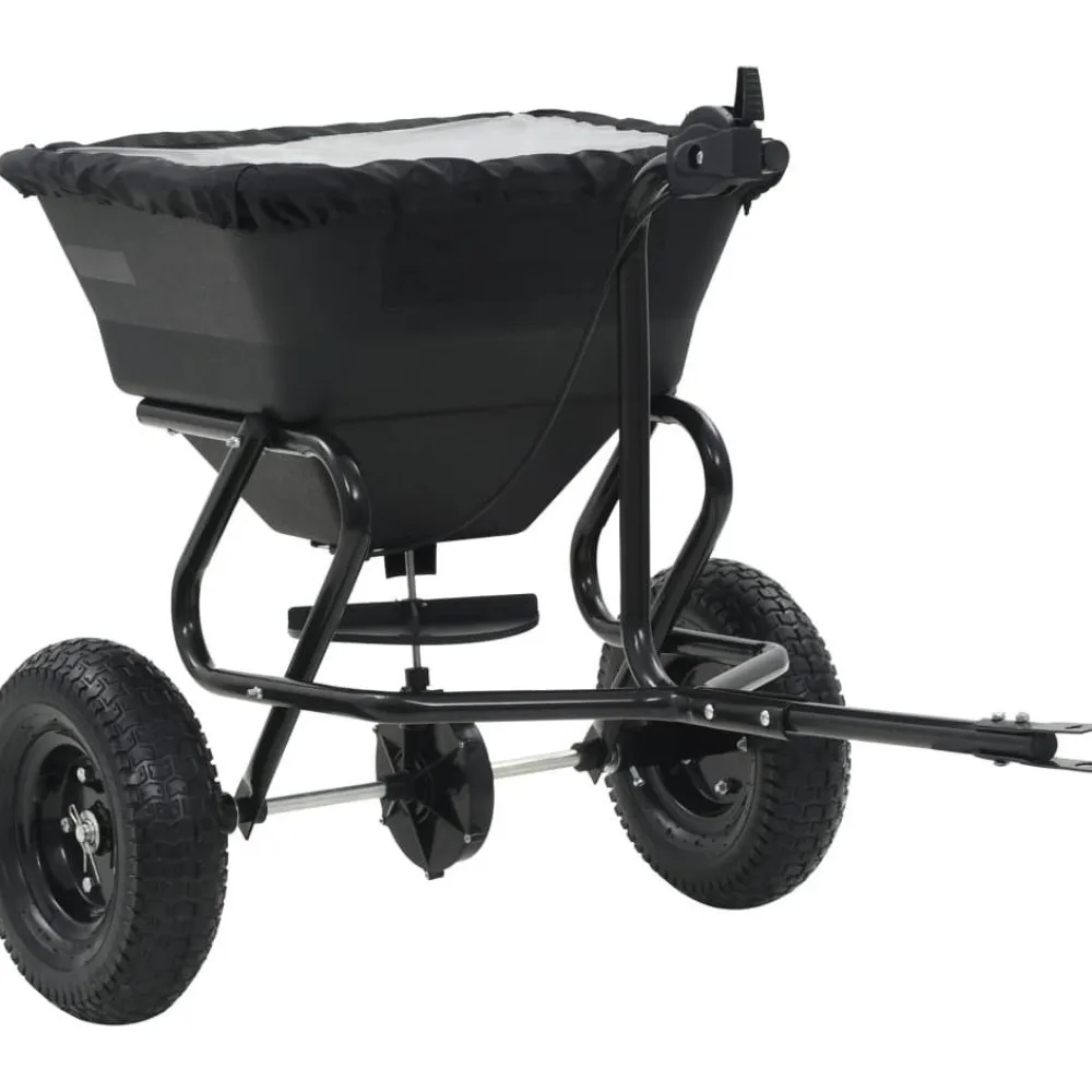 Clearance FinePRICE Vedettävä suolan levitin pvc ja teräs 125x74x79 cm 45 l
