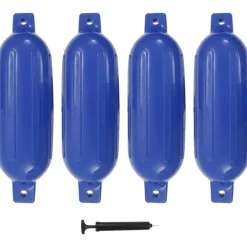 Hot FinePRICE Veneen lepuuttaja, 4 kpl, sininen, 58,5x16,5 cm, PVC