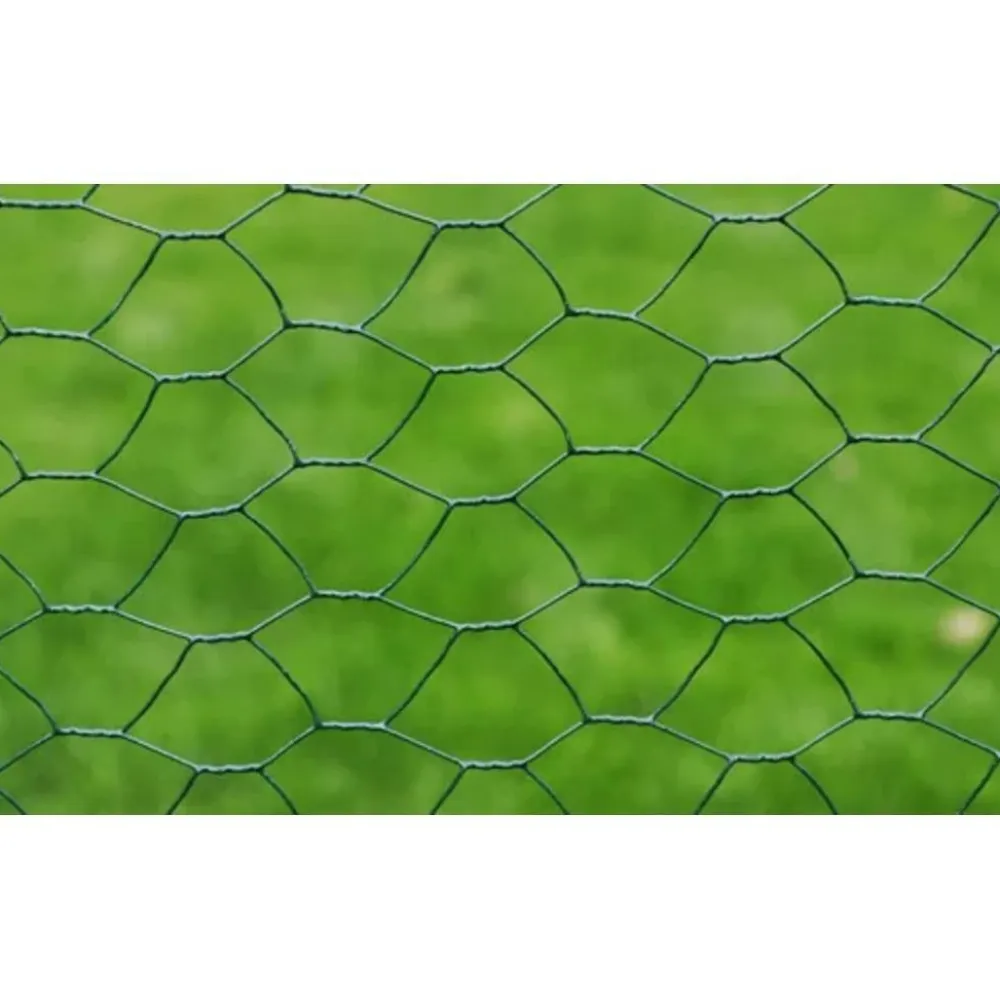 Best FinePRICE Verkkoaita galvanoitu teräs kuusikulmiokuvio 1x25m vihreä