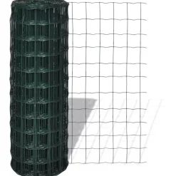 Best FinePRICE Verkkoaita teräs silmäkoko 100x100mm 25x1.2m vihreä