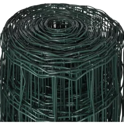 Online FinePRICE Verkkoaita teräs silmäkoko 76x63mm 10x1.5m vihreä