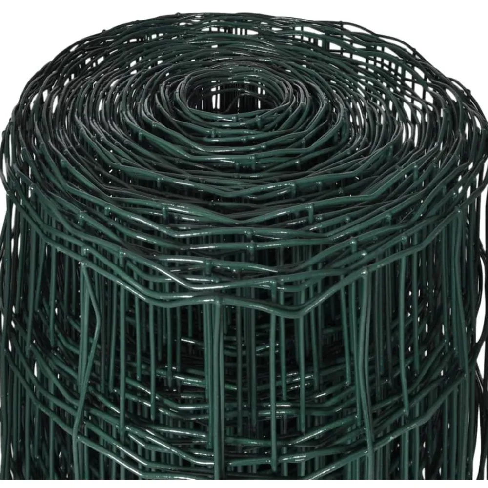 Clearance FinePRICE Verkkoaita teräs silmäkoko 76x63mm 25x1.0m vihreä