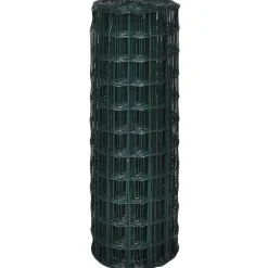 Outlet FinePRICE Verkkoaita teräs silmäkoko 76x63mm 10x1.0m vihreä