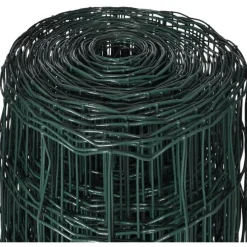 Discount FinePRICE Verkkoaita teräs silmäkoko 100x100mm 10x1.5m vihreä