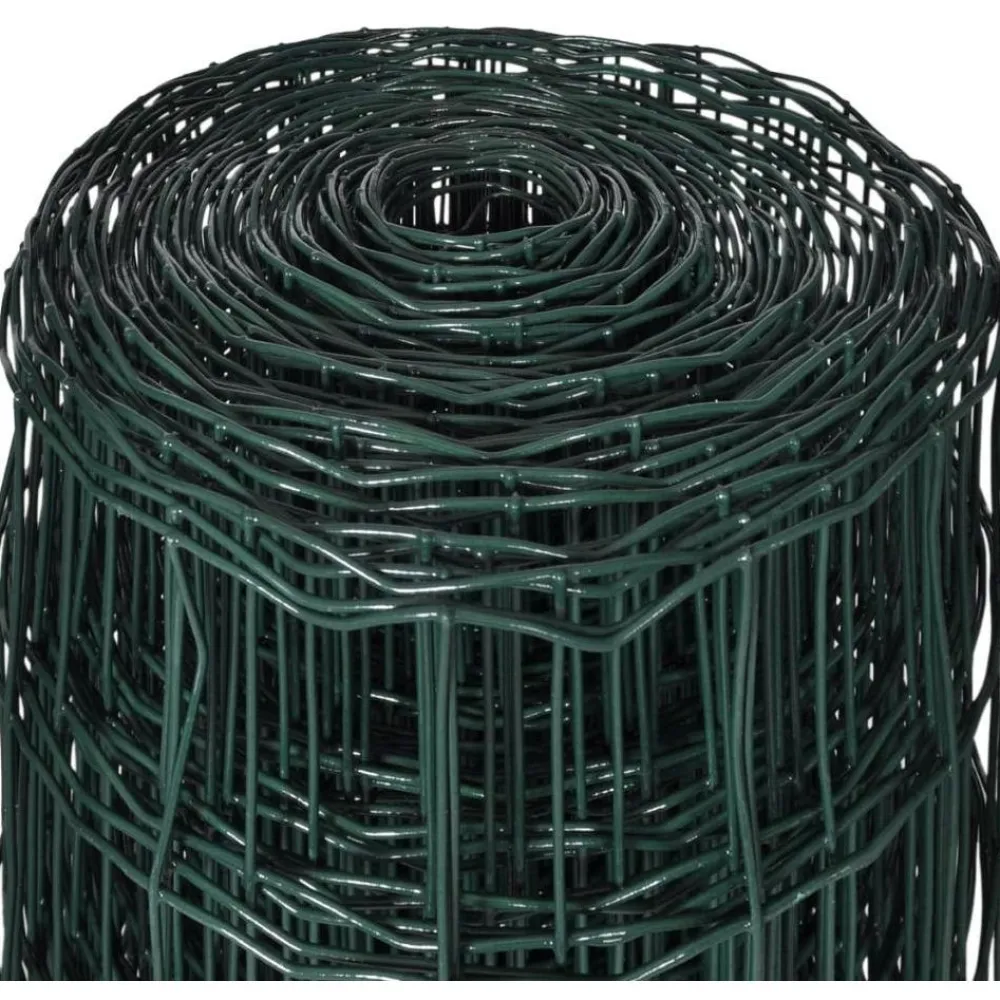 Discount FinePRICE Verkkoaita teräs silmäkoko 100x100mm 10x1.5m vihreä
