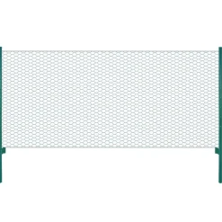 Discount FinePRICE Verkkoaita tolpilla teräs 25x0.75m silmäkoko 50mm vihreä
