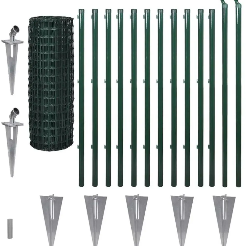 Discount FinePRICE Verkkoaita tolppa+maapiikki teräs 25x1.2m vihreä