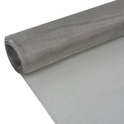 Best FinePRICE Verkkosuoja ruostumaton teräs 100x500cm hopea