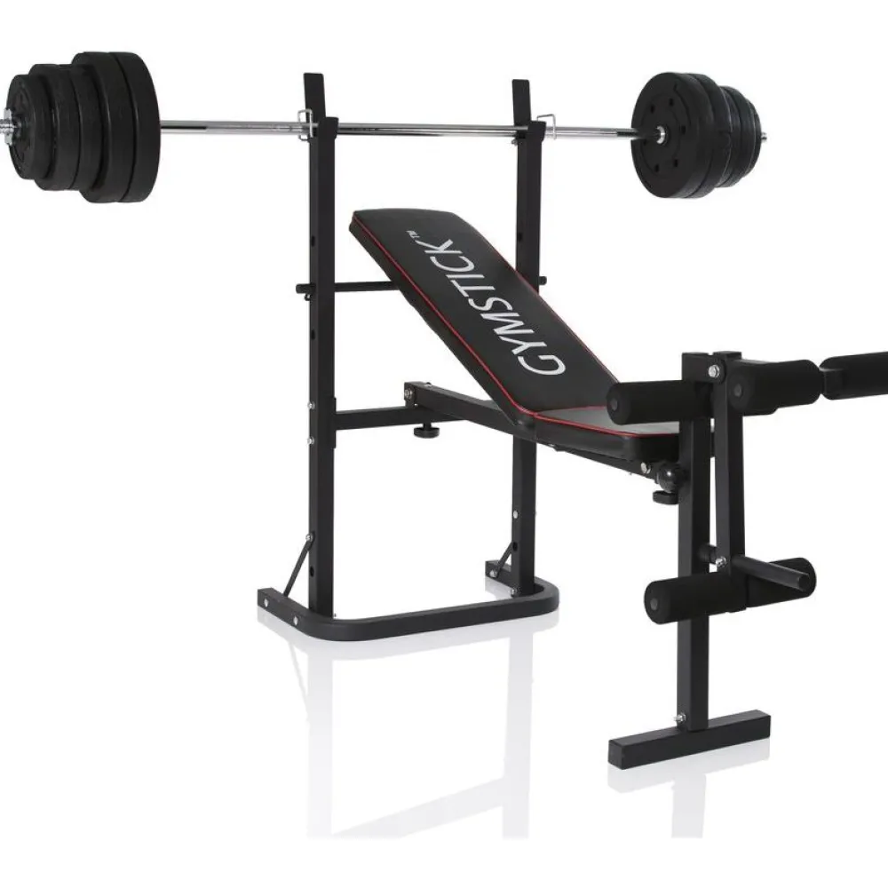 New Gymstick Voimapenkki 40 kg levypainoilla