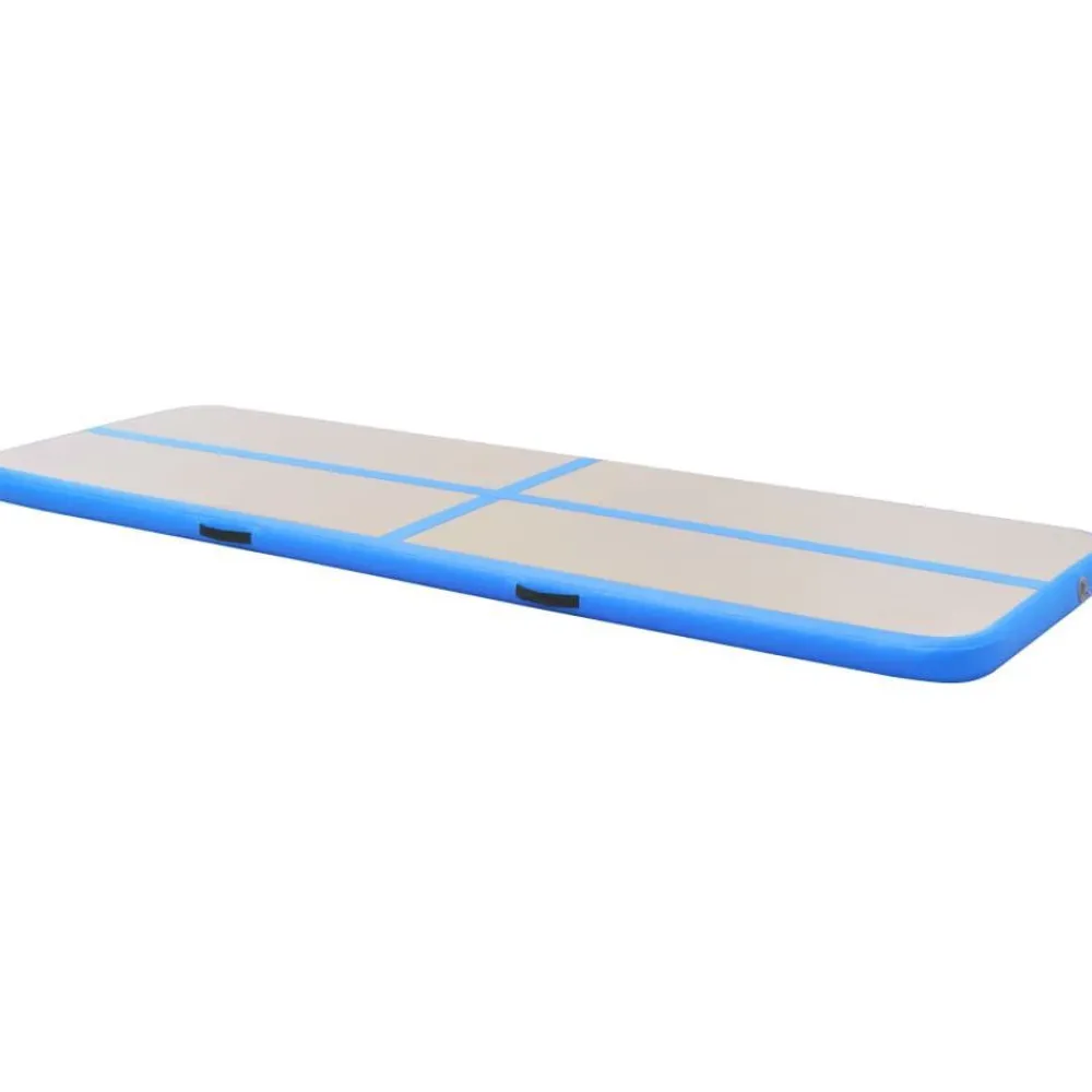Hot FinePRICE Voimistelumatto, täytettävä, pumpulla, 400x100x10cm, PVC, sininen