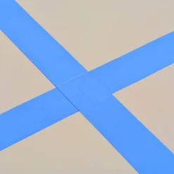 Online FinePRICE Voimistelumatto, täytettävä, pumpulla, 300x100x10cm, PVC, sininen