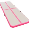 Online FinePRICE Voimistelumatto, täytettävä, pumpulla, 800x100x10cm, PVC, pinkki
