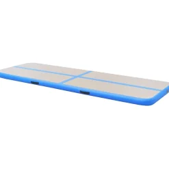 Best FinePRICE Voimistelumatto, täytettävä, pumpulla, 800x100x10cm, PVC, sininen