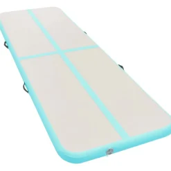 Hot FinePRICE Voimistelumatto, täytettävä, pumpulla, 800x100x10cm, PVC, vihreä
