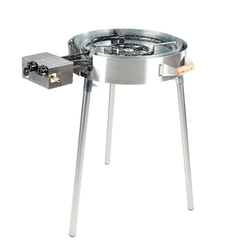 Best GrillSymbol Wokkisetti PRO-545 inox Ø54 cm kaasupoltin säädinletkusetti