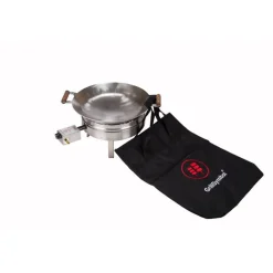 Online GrillSymbol Wokkisetti PRO-450-INOX Ø 45 cm D-300 kaasupoltin säädinletkusetti teräs