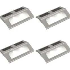 FinePRICE 4 x porraslamppu aurinkovoima