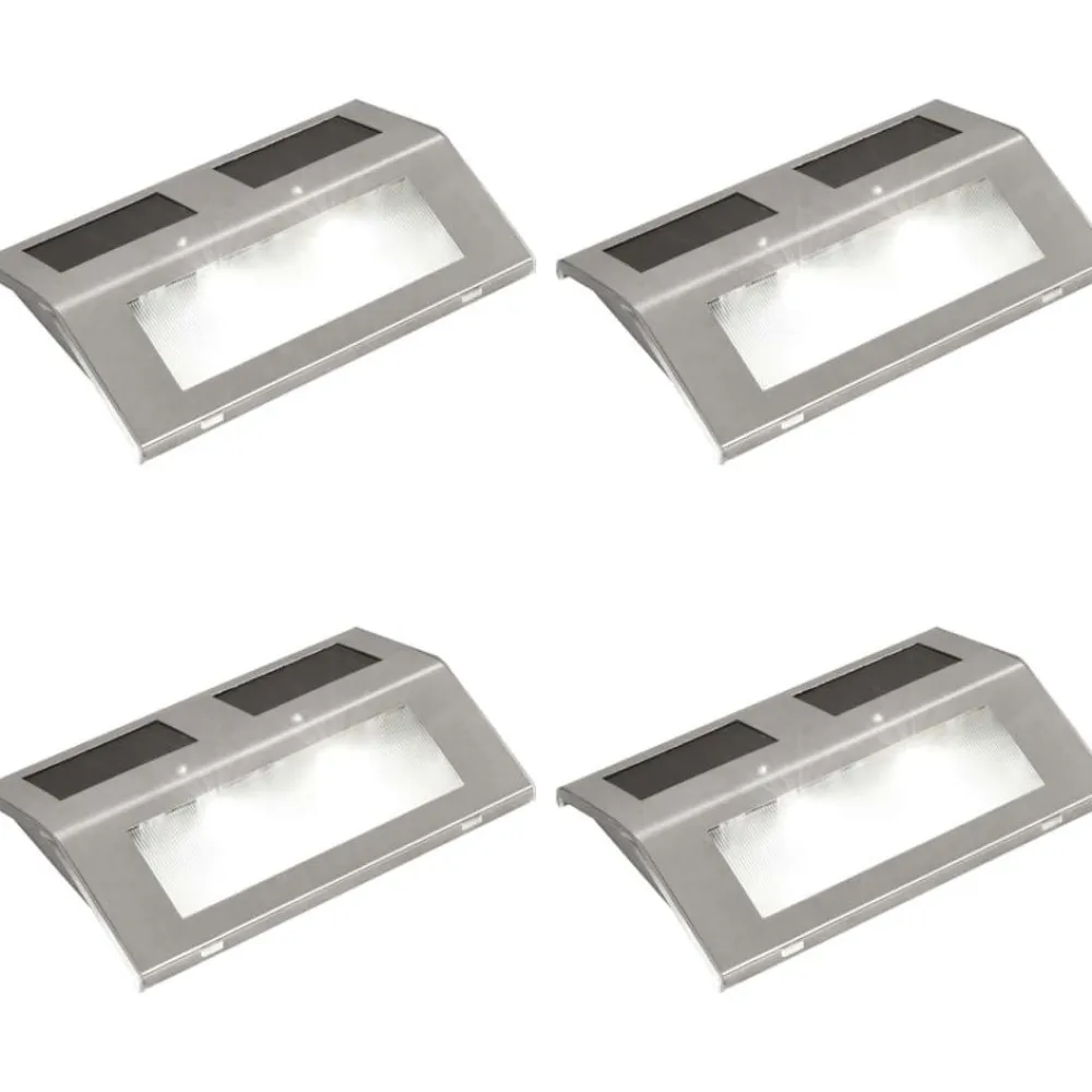 FinePRICE 4 x porraslamppu aurinkovoima