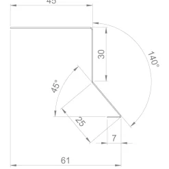 Hot Keraplast Ylävesipelti Pural 45x50mm, 3.0m, musta